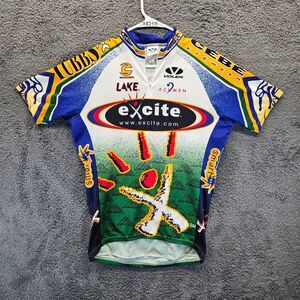 Voler Cycling Shirt Mens Large Multicolor 1/4‎ Zip Short Raglan Sleeve